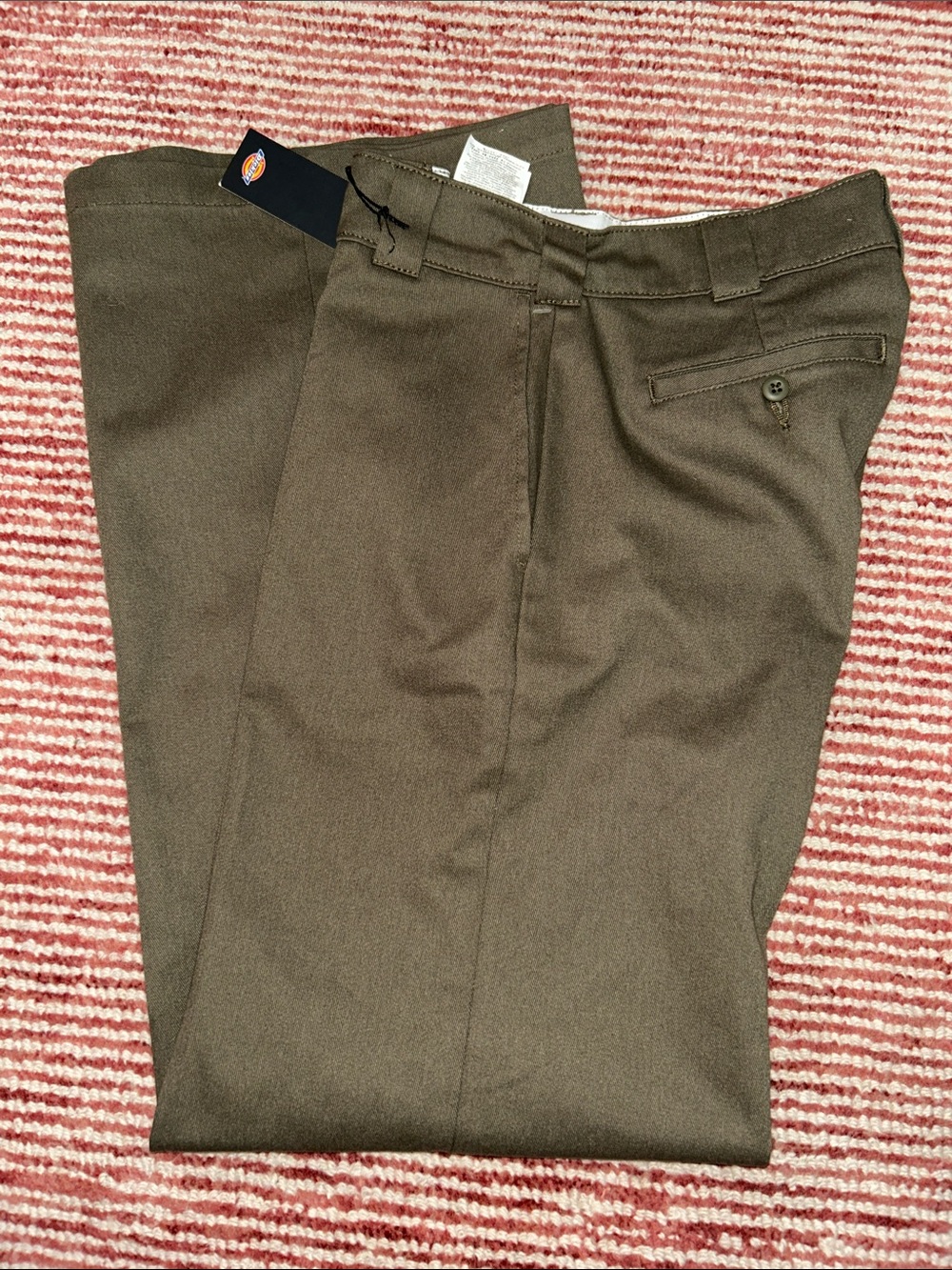 Dickies Women’s Olive Wide-Leg Work Chinos - Picture 3 of 3
